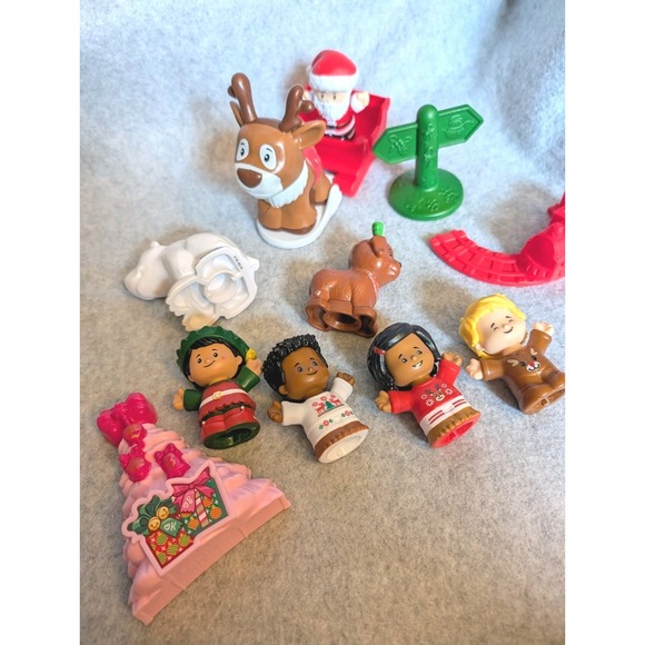 Fisher Price Other - Little People Barbie Advent Calendar Replacement Parts Christmas Santa Reindeer
